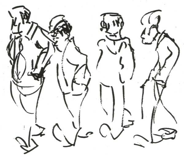 men walking